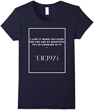 Women's UGH TThe 1975 Album T-Shirt I Like It When You Sleep Medium Navy