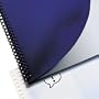 GBC Leather Look Premium Presentation Covers, Binding Covers, Non-Window, Rounded Corners, Navy, 200 Pieces Per Box (2000711)