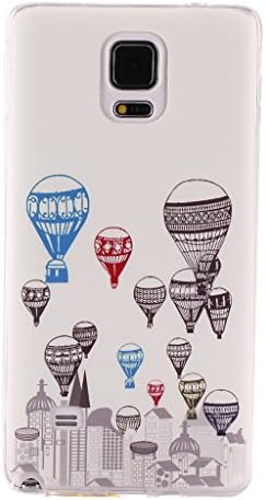 MBo For Galaxy Note 4 Case,Slim TPU Soft Case For Samsung Galaxy Note 4 - Hot Air Balloon