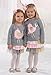 Mud Pie Baby Girl's Chickadee Tutu Skirt Set (Infant/Toddler) Grey 24-2T (Toddler)