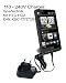 Netzteil für HTC HD2. 230V Ladegerät für die Steckdose für HTC Smartphone HD 2 LEO HTC HD Mini Wildlife Wildfire Legend EVO 3D Sensation 110 - 240 Volt