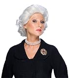 Queen Elizabeth White Wig for Halloween Costume