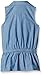 Nautica Girls' 2 Piece Chambray Top with Rope and Lace Trim and Legging Set