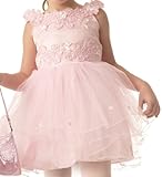 POPATU - Pink Off-The-Shoulder Sunday And special Occasions Dress. Size 4 - 6 years POPATU - Pink Off-The-Shoulder Sunday And special Occasions Dress. Size 4 - 6 years