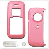 PCMICROSTORE Brand LG enV VX-9900 VX9900 Rubberize Pink Snap-On Crystal Case Cover with Removable Be...