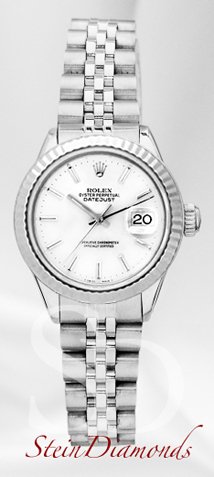 Stein Diamonds Rolex Lady-Datejust White Index Dial on Jubilee Band/ss0973068