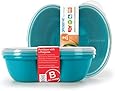 Preserve Square Food-Storage Container, 25-Ounce, Aqua, Set of 2