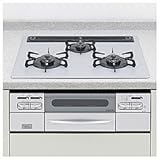 東京ガス（TOKYO GAS）　ビルトインコンロ　ピピッとコンロ　ハイグレードシリーズ　ラックリーナ　60cm　シルバーグレー　アルミ天板　水無し両面焼きグリル　右強火力　都市ガス12A・13A用　H