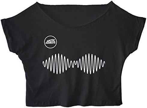 Onside Women's The Arctic Monkeys Band Crop Top Tee Shirt Black