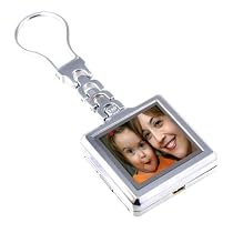 Tao 80000 1.5-Inch Digital Photo Keychain (Polished Silver)