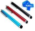 Bluecell 3 Pack of Stylus Black Blue Red Universal Touch Screen Pen for Ipad 2 Ipod Iphone 4 4S 3g 3gs, 4s,kindle fire,Motorola Xoom, Samsung Galaxy Tab 8.9 10.1, Blackberry Playbook HTC Flyer Evo View Tablet Bonus + Bluecell Cable Tie