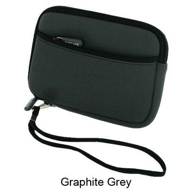 Neoprene Sleeve Carrying Case for Portable Hard Drive and 4.3 GPS Color: Graphite Grey