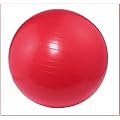 Gymnastikball Medizinball 65 cm mit Pumpe in Farbe rot