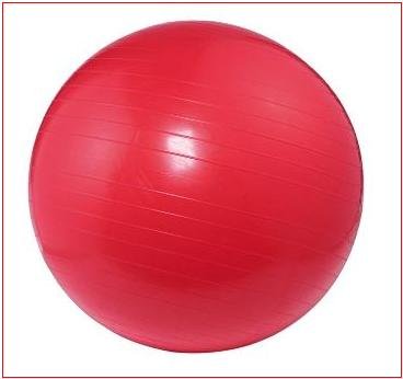 75 Gymnastikball Medizinball Sitzball Fitnessball Ball Farbe Rot