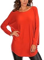 Bleu Marine Camiseta Manga Corta Aurelie (Naranja)