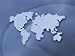Digitally Generated Image of the World in Pixels. - 24"W x 18"H - Peel and Stick Wall Decal by Wallmonkeys