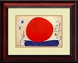 IMAGE OF Senza Titolo (Solo Rosso), 1967 Framed Art Print by Joan Miro, 16.65 in. x 13.52 in. Framed