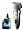image Panasonic ES-LT71-S Men's 3-Blade(Arc 3) Wet/Dry Nanotech Rechargeable Electric Shaver with Vortex Cleaning System, Silver