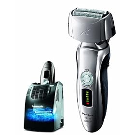Panasonic ES-LT71-S Men's 3-Blade(Arc 3) Wet/Dry Nanotech Rechargeable Electric Shaver with Vortex Cleaning System, Silver: Health &amp; Personal Care