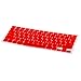 HDE Ultra Thin Silicone Rubber Keyboard Skin Cover for Macbook Pro Non Retina 13/15/17 (Red)
