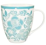 Churchill China Cath Kidston Crush Mug, Stencil Flower Design, Blue
