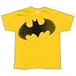 DC Comics Batman Distressed Oversized Logo Yellow T-shirt
