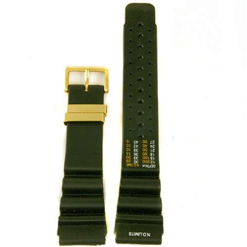 CITIZEN Watch:Watch Band Replacement Rubber Plastic Black To Fit Dive Sport Watch 24mm Images