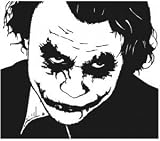 Batman Returns Joker Why so Serious 6 Inch Vinyl Decal Sticker Black