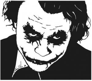  Batman Returns Joker "Why so Serious" 6 Inch Vinyl Decal Sticker Black