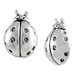 Sterling Silver LadyBug Stud Earrings