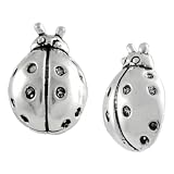 Sterling Silver LadyBug Stud Earrings