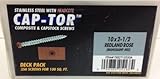 Headcote #10 X 2-1/2" CAP-TOR Redland Rose (Mahogany # 82) Composite Deck Screw