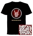 Kiss Lyric Mens T-shirt XL - Created Using All the Lyrics to Rock and Roll All Night
