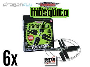41eZWfHs6KL 6 Micro Mosquito RC Helicopter Replacement Parts Kits: 6 Rotor Sets, 6 Tail Propellers, Spacers, Stoppes, Locking Pins