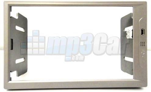 New Medium Silver Double Din ABS Frame For Lilliput 669GL