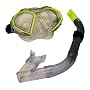 Aqua Leisure Dolfino Oversized Lens Dive Mask with Dry Top Snorkel (Colors may vary)