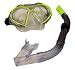Aqua Leisure Dolfino Oversized Lens Dive Mask with Dry Top Snorkel (Colors may vary)