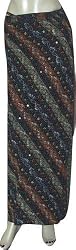 Long Wrap Skirt Cotton Printed Size 3XL (skt239c)