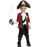 CHILD El Capitan Costume - Darling Pirate Costume (Feather & Sword not included)