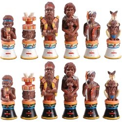 41eZbNB97 L Aborigines Chess Set Pieces