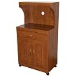 Home Source - Kevin Cherry Wood Microwave Cart Kevin