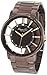 Kenneth Cole New York Men's KC9047 Transparent Clear Brown Ion-Plating Round Watch