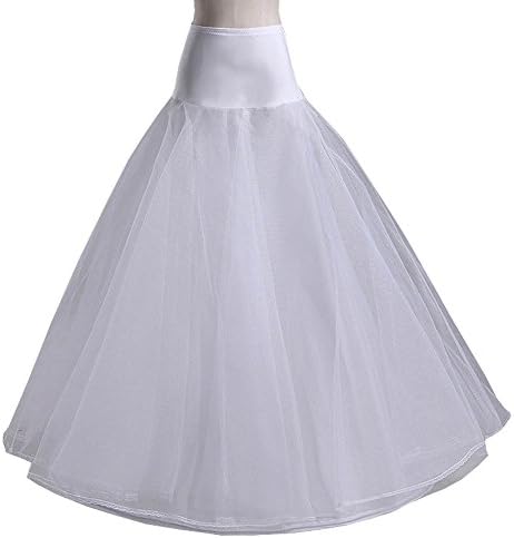 White Bridal Petticoat for A Line Wedding Dress Gown