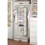Kennedy Home Collection's Hanging 6 Shelf Sweater Organizer, #5177-Cream