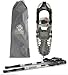 Yukon Charlies Men's 9x30 All-Terrain Recreational Snowshoe Kit with Trekking Poles and Gear Bag
