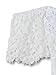 Persun Women White Off Shoulder Crochet Lace Layer Crop Top Bralettes