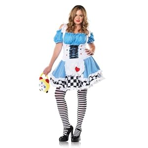 2Pc Alice In Wonderland Alice Sexy Plus Size Holiday Costumes
