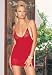  : Opaque Chemise Sexy Lingerie Intimate Apparel with Deep Neck and Lace Trim