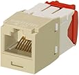 Panduit CJ5E88TGEI Category-5E 8-Wire TG-Style Jack Module, Electric Ivory