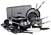 Farberware 19-Piece Aluminum Nonstick Kitchen Set, Black
